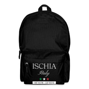 Ischia Italien Souvenir – Reise minimalistisch - Rucksack - Schwarz - Vorne