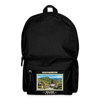 Ungarn Hollókő Vintage Reisemarke - Rucksack - Schwarz - Vorne