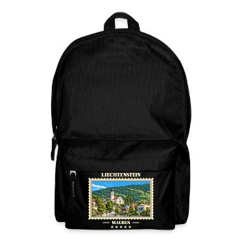 Liechtenstein Mauren Vintage Reisemarke - Rucksack - Schwarz - Vorne
