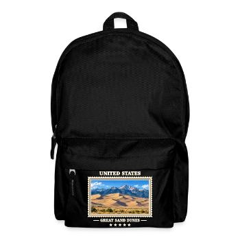 Vereinigte Staaten Great Sand Dunes Vintage Reisem - Rucksack - Schwarz - Vorne