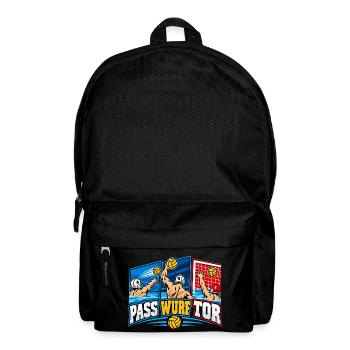 Wasserball Pass Wurf Tor - Rucksack - Schwarz - Vorne