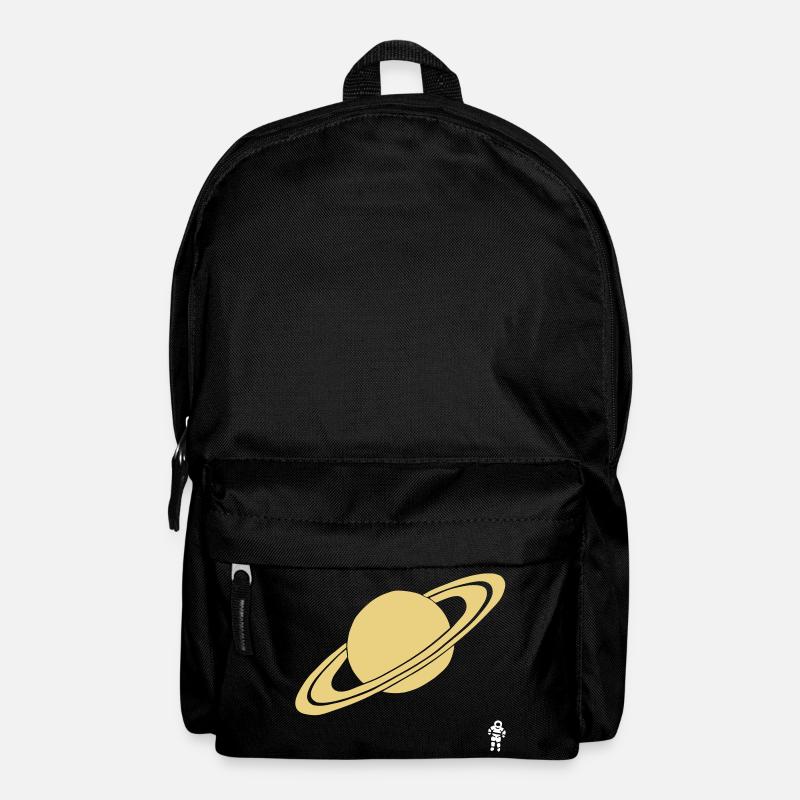 Saturn - Astronaut - Planet - Raumfahrt - Rucksack - Schwarz