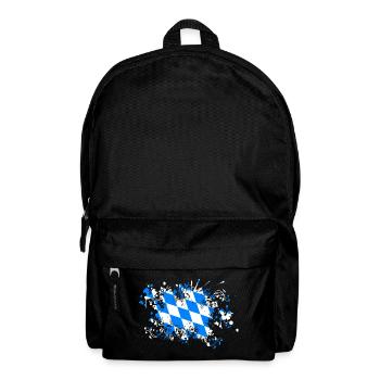 Bayern Flagge Farbklecks Bayrisch Bayer - Rucksack - Schwarz - Vorne