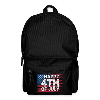 4.July - Independence day - Rucksack - Schwarz - Vorne