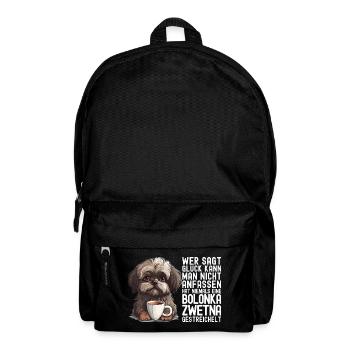 Bolonkas Hunden Spruch Bolonka Zwetna Hund Bolonka - Rucksack - Schwarz - Vorne