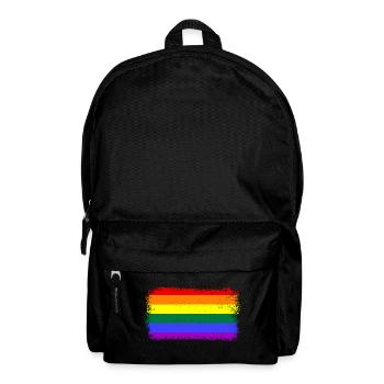 Pride, LGBTQ, cooles Regenbogen Design - Rucksack - Schwarz - Vorne