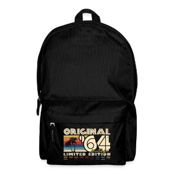 Original 1964 Vintage Birthday Vintage Retro - Backpack - black - Front