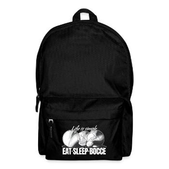 Eat Sleep Bocce Ball Set avec Jack Bocci Game - Sac à dos - noir - Devant
