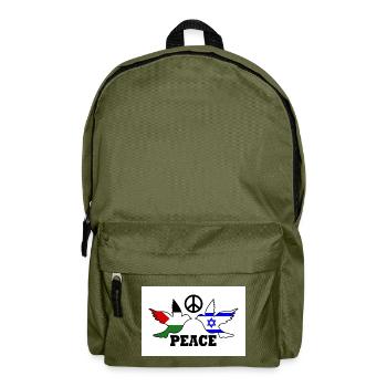 Peace for Free Palestine Israel - Sac à dos - vert olive - Devant