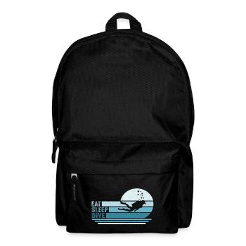 Eat Sleep dive - Backpack - black - Front