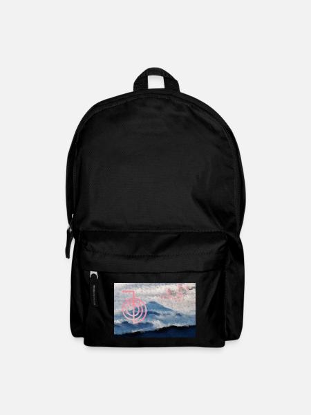 cho ku rei mit fuji und kirschblüten - Rucksack - Schwarz