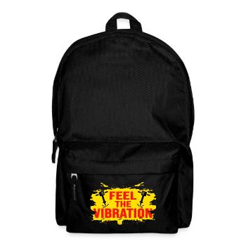 presslufthammer straßenbau vibration hausbau - Rucksack - Schwarz - Vorne