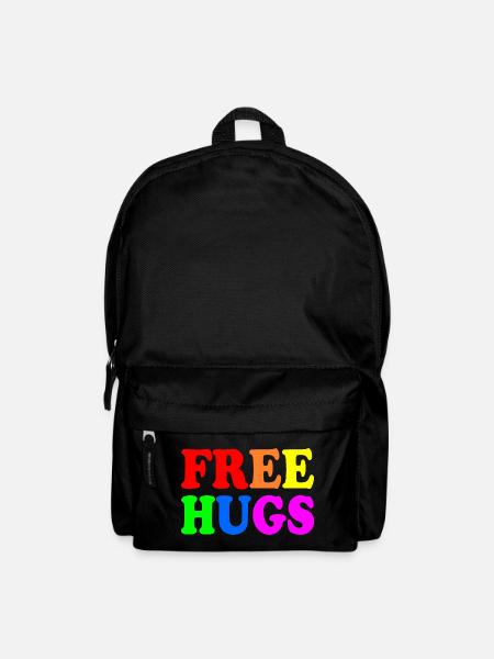Free hugs - Rucksack - Schwarz