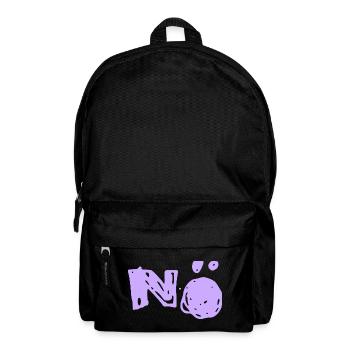 Nö Nee Nein - Rucksack - Schwarz - Vorne