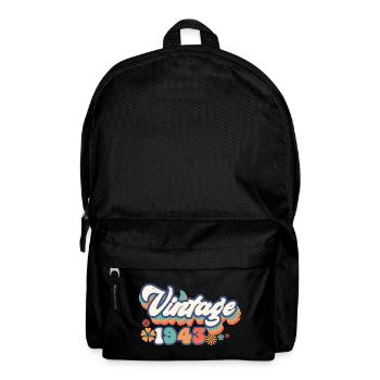 1943 Geburtstag 80 Jahre Jahrgang - Rucksack - Schwarz - Vorne