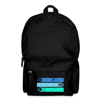 Triathlon Triathlet TRI "swim-bike-run" - Rucksack - Schwarz - Vorne