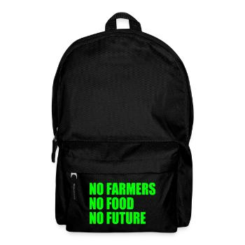no farmers no food no future - Backpack - black - Front