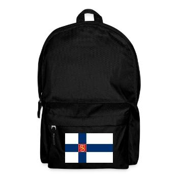 Staatsflagge von Finnland - Rucksack - Schwarz - Vorne