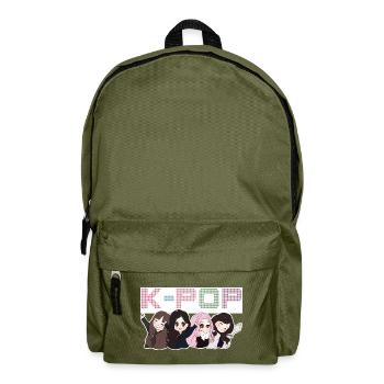 K-Pop. - Rucksack - Olivgrün - Vorne