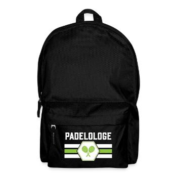 Padel Padeltennis Padelmode Paddle PADELOLOGE - Rucksack - Schwarz - Vorne