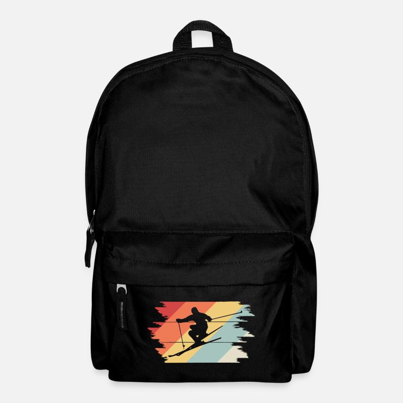 Skifahren Ski Skiing - Rucksack - Schwarz