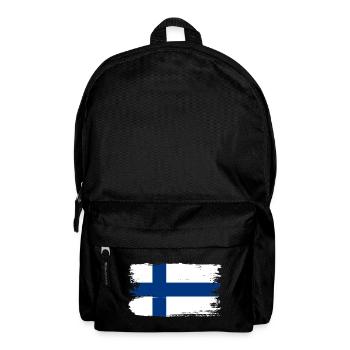 Coup de pinceau du drapeau finlandais - Sac à dos - noir - Devant