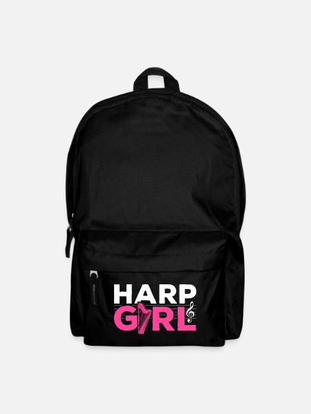 Harfenmädchen Harfen - Rucksack - Schwarz