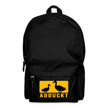Ente Entensammlung Entenliebhaber "Entensüchtig" - Rucksack - Schwarz - Vorne