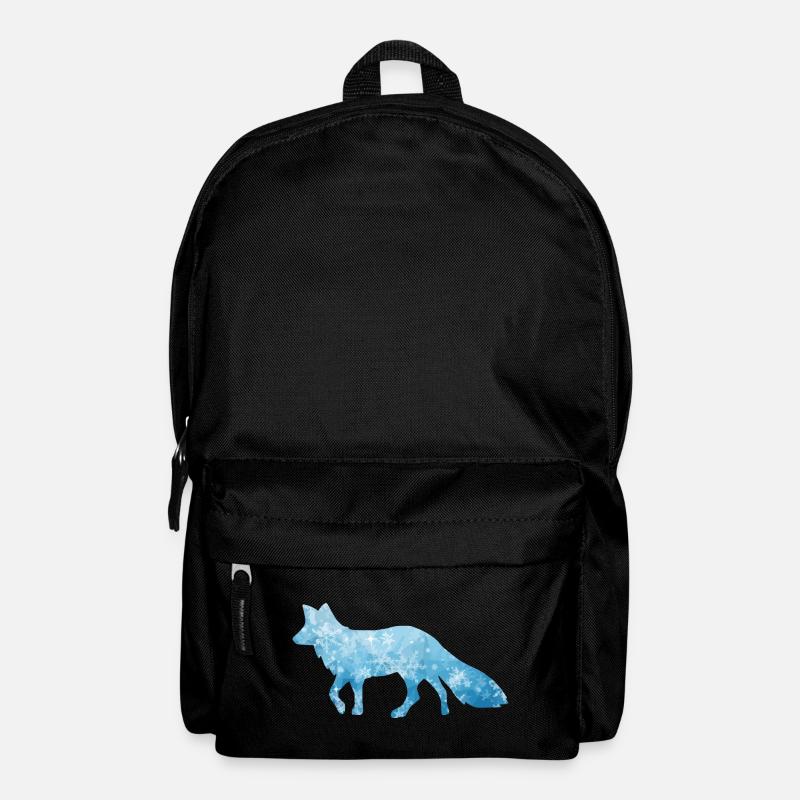 Schneefuchs Eisfuchs Fuchs / fox ice snow - Rucksack - Schwarz