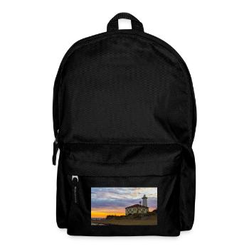 Sonnenuntergang Leuchtturm Bibione - Rucksack - Schwarz - Vorne
