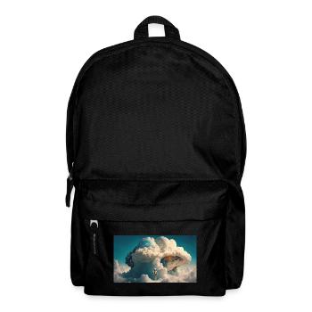 Kosmische Perspektive: Astronaut blickt auf Majestic - Rucksack - Schwarz - Vorne