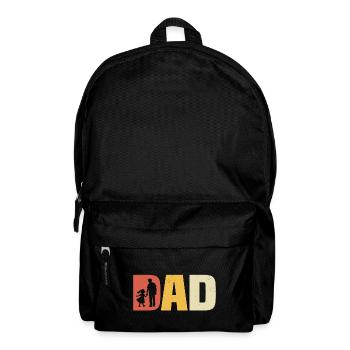 dad high daughter dad and daughter - Backpack - black - Front
