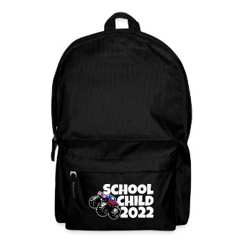 Schulkind 2022 Monstertruck - Schulanfang - Rucksack - Schwarz - Vorne