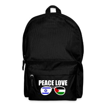 Peace and love for israel free palestine - Backpack - black - Front