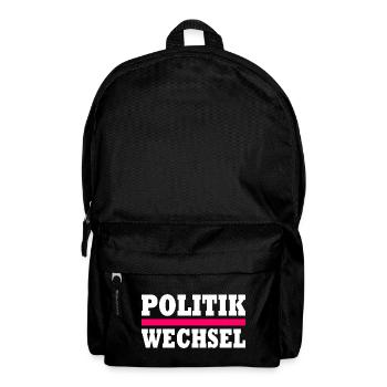 politikwechsel - Rucksack - Schwarz - Vorne