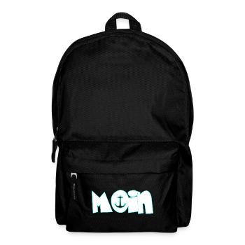 Moin moin - Rucksack - Schwarz - Vorne