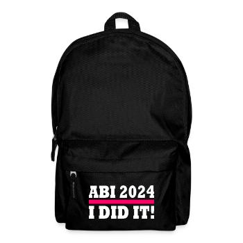 Abi 2024 - Rucksack - Schwarz - Vorne