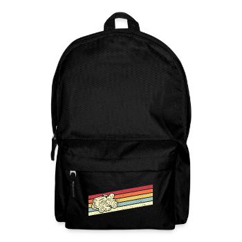 Rasenmäher Rasentraktor Aufsitzmäher Rasen mähen - Rucksack - Schwarz - Vorne