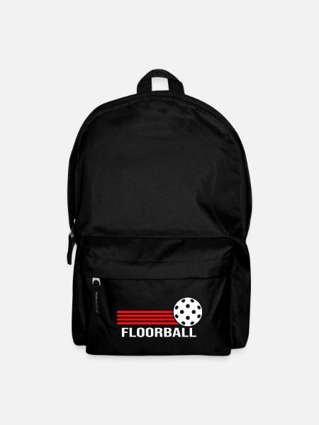Floorball Unihockey FLOORBALL-life Floorballer - Rucksack - Schwarz