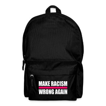 make racism wrong again - Backpack - black - Front