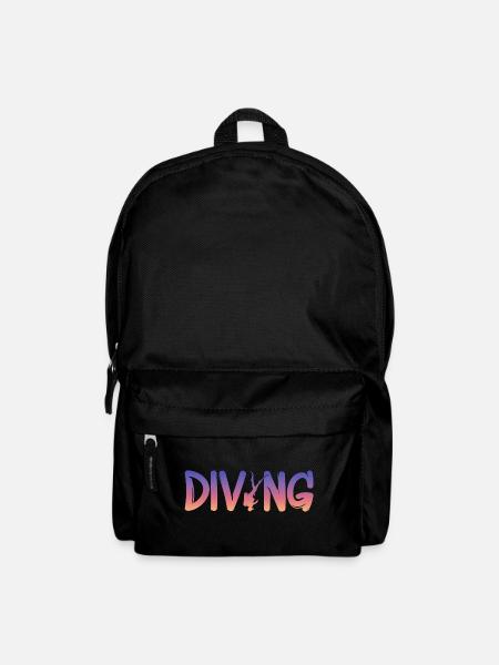 tauchen diving - Rucksack - Schwarz