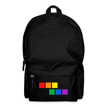 LGBT Rainbow Proud Human LGBTQ - Backpack - black - Front