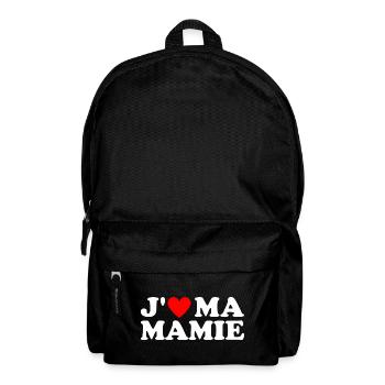 J' aime ma mamie cadeau grand-mère coeur rouge - Sac à dos - noir - Devant