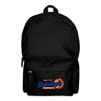 Basketball City - New York Orange - Rucksack - Schwarz - Vorne