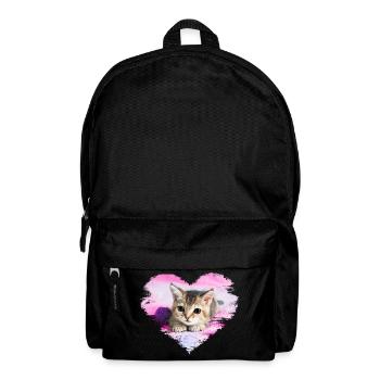 sweet kitten in a heart - Backpack - black - Front