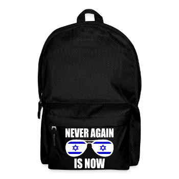 Never again is now - Rucksack - Schwarz - Vorne