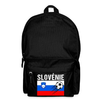 Slovenian Flag Slovenian Football Gift - Backpack - black - Front