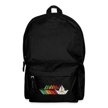 Capitaine de bateau en papier - Sac à dos - noir - Devant
