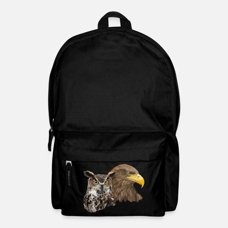 Pigargo und Eule - Rucksack - Schwarz
