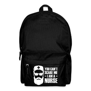 You Can't Scare Me I Am A Nurse - - Rucksack - Schwarz - Vorne